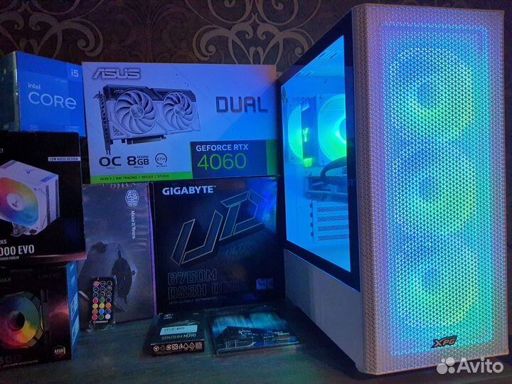 Мощный Пк для Игр RTX 4070+Core i5 12400F/B760