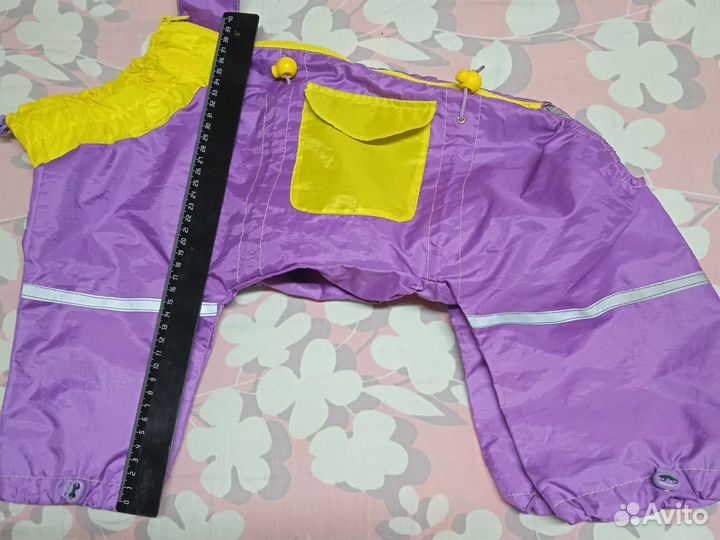 Дождевик для собак, на девочку