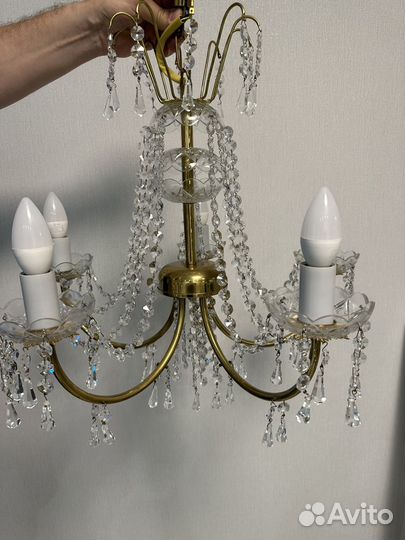 Люстра хрустальная чехия