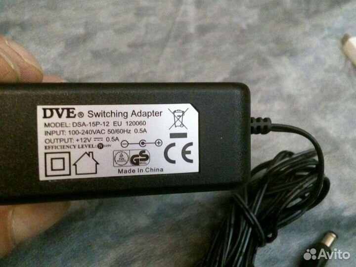Adapter DVE 12V/1a и DVE 12v/0.5a