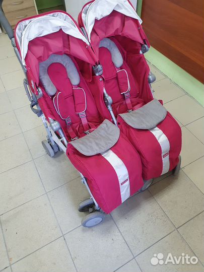 Коляска для двойни maclaren twin techno