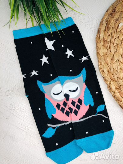 Носки женские с совами размер 36-41