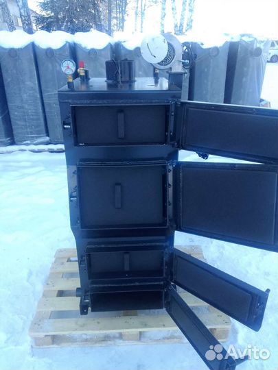 Твердотопливный котел длительного горения