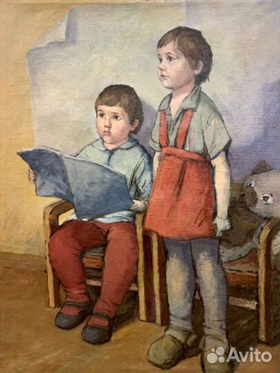 Картина Беляковой Е.М., 1949 год, соцреализм