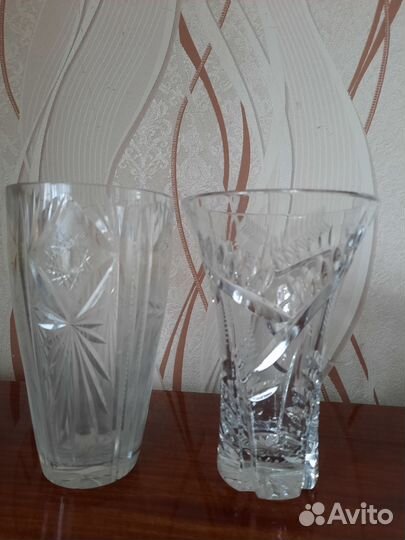 Ваза хрустальная