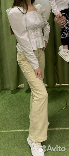 Джинсы клеш pull and bear