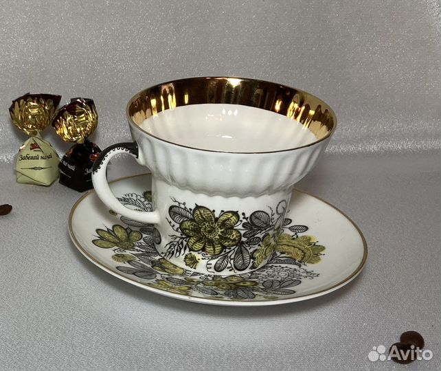 Кофейная пара лфз костяной фарфор