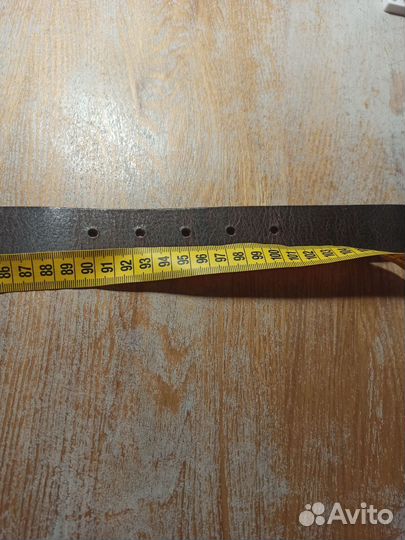 Мужской кожаный ремень 3 см серо-коричневый