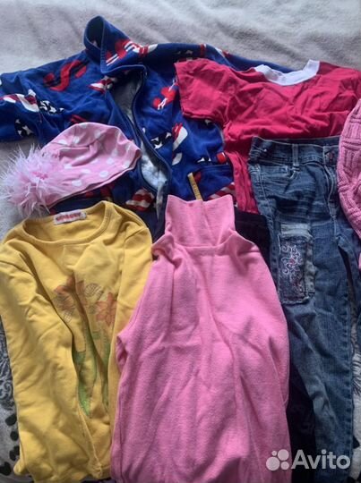 Пакет вещей на девочку на 4-6 лет