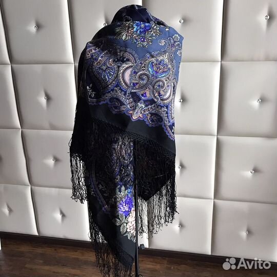 Павлопасадский платок, шерсть, новый