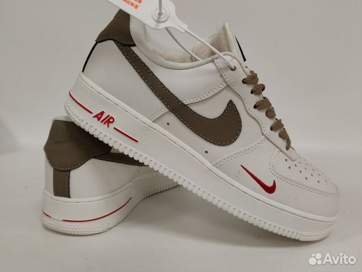 Кроссовки мужские зимние nike air force 1 bejg