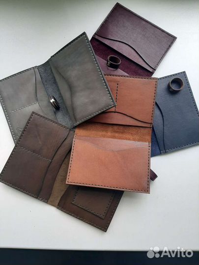 Обложка для документов. Натуральная кожа