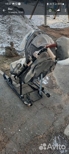 Детские санки коляска бу
