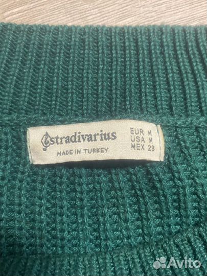 Свитер зеленый Stradivarius размер М