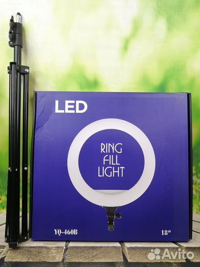 Кольцевая лампа со штативом 46 см