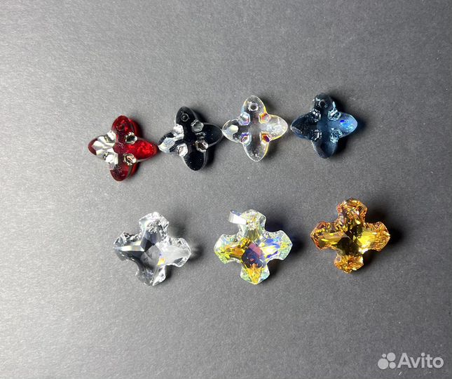 Swarovski подвески/кулоны кресты 24 и 28мм