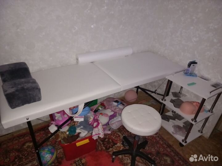 Кушетка для наращивания ресниц и стул