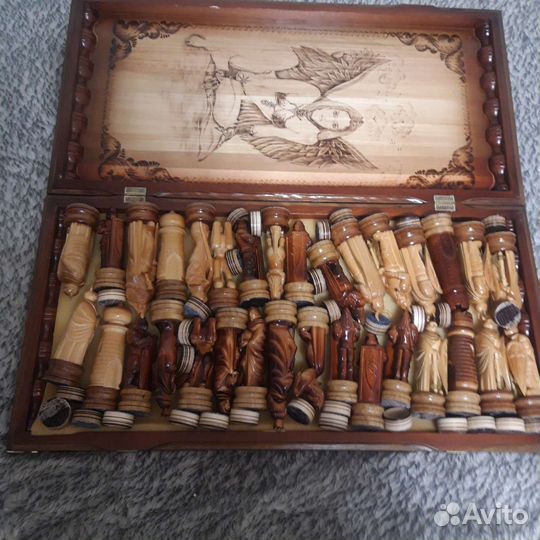 Шахматы/нарды ручной работы