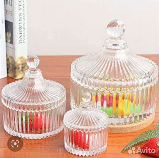 Набор Царских баночек из 3 шт, банки для сыпучих