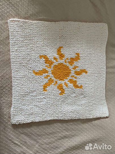 Плед детский вязаный ручная работа