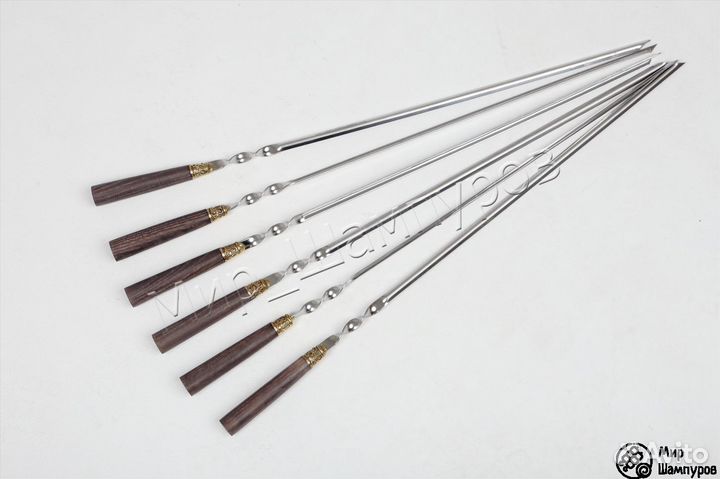 Шампура с деревянной ручкой 