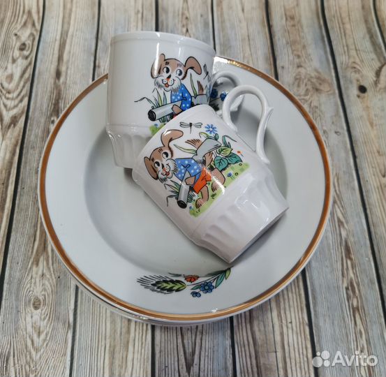 Новая детская посуда СССР