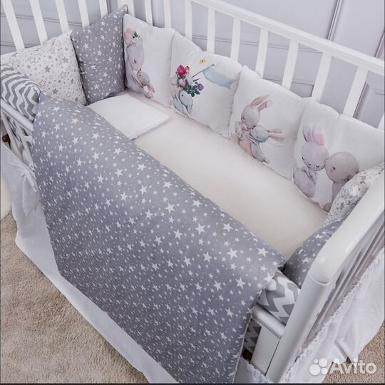 Бортики на кроватку