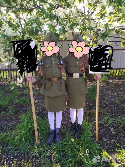 Детская военная форма на девочку