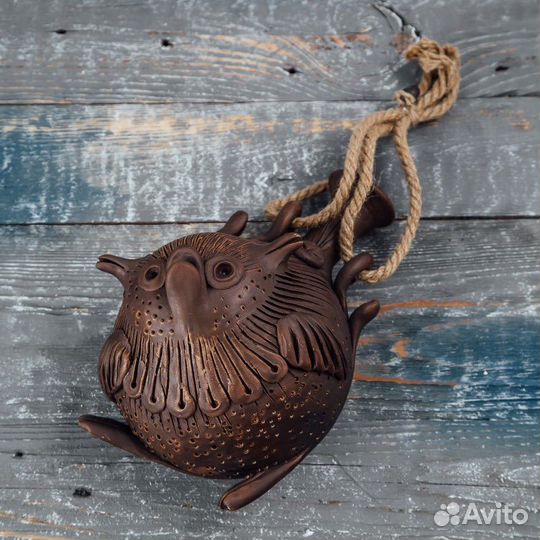 Скопинская керамика фляга Сова