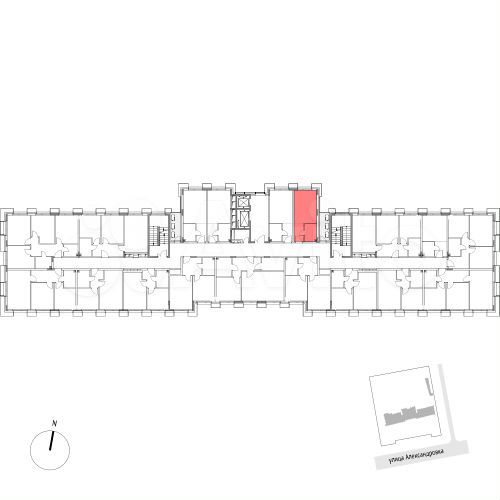 Апартаменты-студия, 22,1 м², 5/7 эт.
