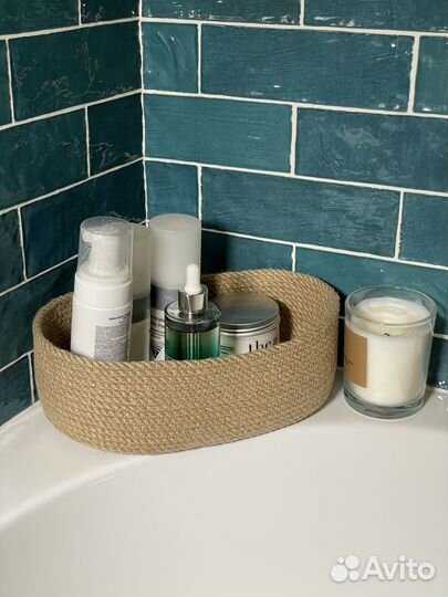 Корзина для хранения из джута