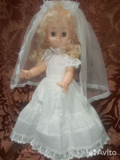 Кукла Невеста сип Кругозор СССР С этикеткой 45см