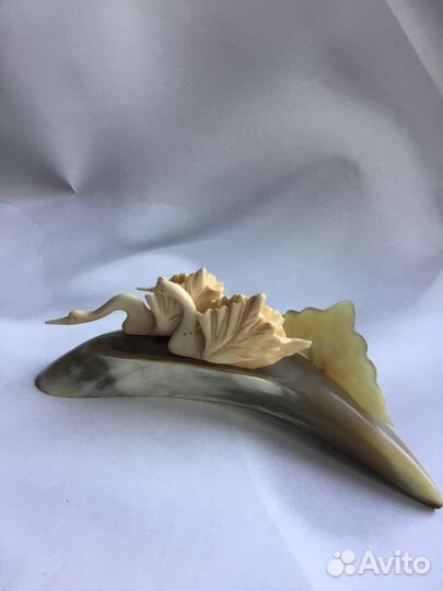 Статуэтка.Натуральный рог и колкий пластик.ссср