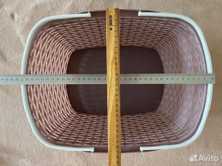 Пластиковая корзина с ручками 2 шт