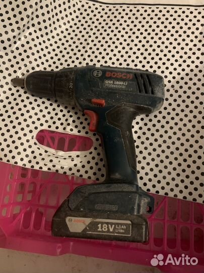 Шуруповерт bosch GSR 1800-Li