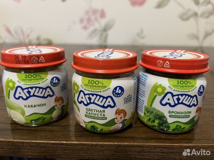 Пюре агуша цветная капуста