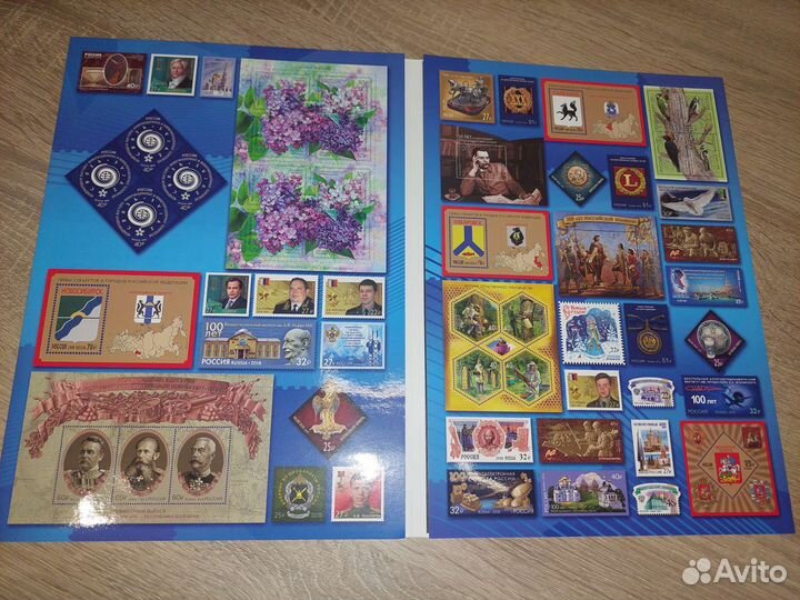 Сувенирные папки для год.наборов марок Без Марок