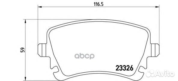 К-т дисков. тормоз. колодок P85083 Brembo