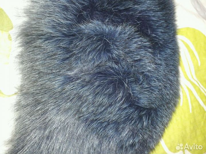 Пушистый воротник натуральный