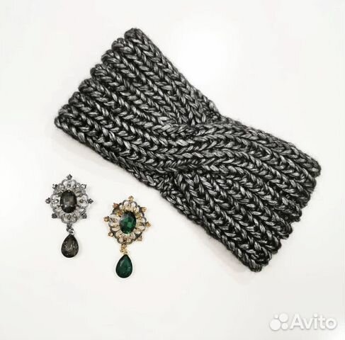 Повязка на голову теплая