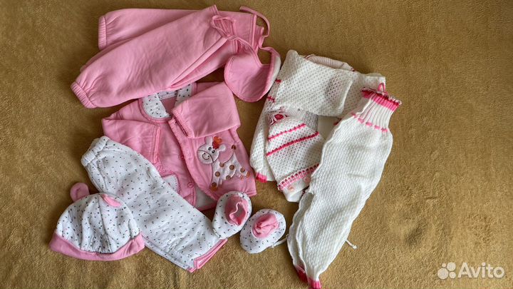 Пакет вещей для девочки до года