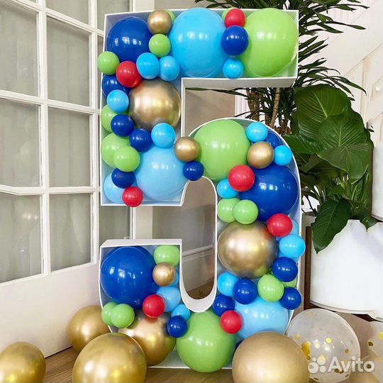 Каркасная цифра 5