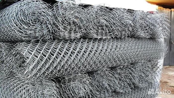 Сетка рабица оцинкованная 1,5 м х 10 м