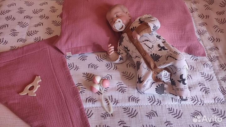 Муслиновое постельное белье натяжная простыня плед