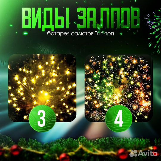 Фейерверк батарея салютов тип-топ