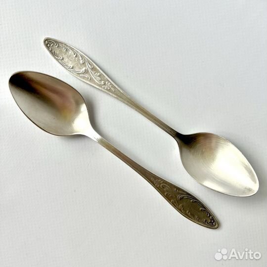 Мельхиор Ложки СССР Пламя столовые приборы
