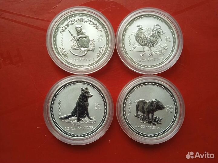 Иностранные серебряные монеты