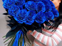 Синяя Роза 70 см
