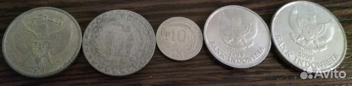 Набор монет Индонезии (5 шт.)
