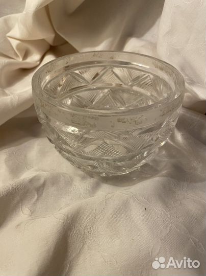 Конфетница хрустальная